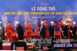 Le sud-coréen TKV met en chantier une usine de production de conteneurs à Nghê An