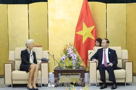 APEC 2017 : le chef de l'Etat reçoit la directrice générale du FMI