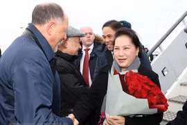 La présidente de l’AN arrive à Kazan, au Tatarstan