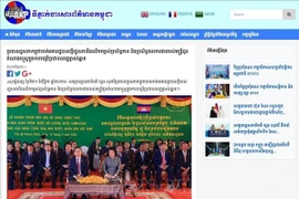 Les médias cambodgiens saluent la visite du président de l'Assemblée nationale Trân Thanh Mân. Photo: VNA