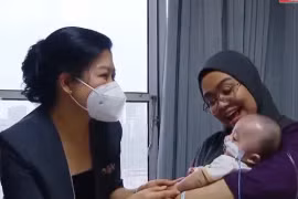 L'épouse du secrétaire général du Parti Tô Lâm rend visite à l'Institut national de cardiologie de Malaisie. Photo: vtv.vn