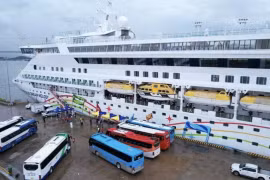 Le baeau de croisière Blue Dream Melody. Photo: vessel Finder