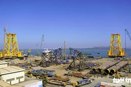 Un projet éolien offshore réalisé par PVN. Photo: tuoitre.vn 