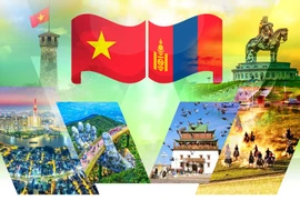 La visite d'Etat en Mongolie du secrétaire général et président vietnamien Tô Lâm intervient à l'occasion du 70e anniversaire des relations diplomatiques entre les deux pays. Photo: VNA