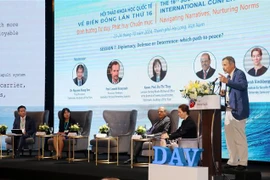 Vue de la 16e Conférence internationale sur la Mer Orientale, à Quang Ninh. Photo: VNA
