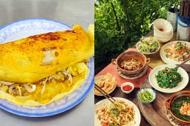 Crêpes Bánh Xèo et plats vietnamiens dans deux restaurants récemment récompensés par Michelin dans son édition 2024 Photo : Michelin, Man Moi.