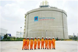 Un réservoir de stockage de GPL au terminal PV GAS de Vung Tàu. Photo : VNA