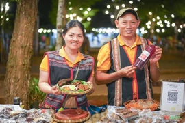 Des produits OCOP vendus au marché de Mang Den. Photo: QDND