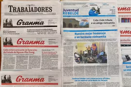 La Une du quotidien Granma, l’organe officiel du Parti communiste cubain. Photo: VNA