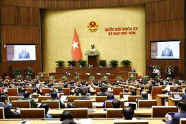 Le secrétaire général du Parti et président de la République Tô Lâm s’adresse à la séance inaugurale de la 8e session de l’Assemblée nationale de la 15e législature. Photo : VNA