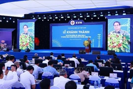 Le Premier ministre Pham Minh Chinh lors de la cérémonie, à Phô Nôi dans la province de Hung Yên. Photo: VNA