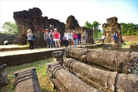 My Son est l’un des plus grands sanctuaires religieux de l’hindouisme de l’Asie du Sud-Est et il joue un rôle important dans la compréhension de l’histoire ancienne de la région Sud-Est asiatique. Photo: VNA