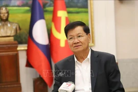 Le secrétaire général du Comité central du Parti populaire révolutionnaire lao (PPRL) et président du Laos, Thongloun Sisoulith. Photo : VNA