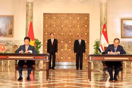 Le Vietnam et l'Egypte publient une déclaration commune