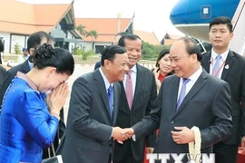 Le PM Nguyên Xuân Phuc au Cambodge pour le sommet de la MRC