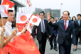 Le président Trân Dai Quang visite la préfecture japonaise de Gunma