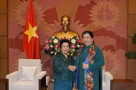 La vice-présidente de l’AN Tong Thi Phong reçoit une délégation parlementaire du Laos