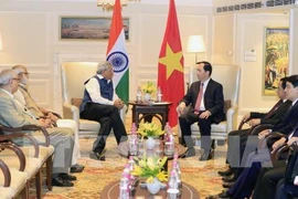 Le président vietnamien exhorte à impulser le partenariat stratégique intégrale Vietnam-Inde