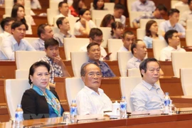 La présidente de l’AN assiste à un débat sur le Président Ton Duc Thang
