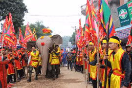 Au cœur de la procession de l’éléphant dans le village de Dào Xa
