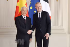 Entrevue entre le SG du PCV Nguyên Phu Trong et le président de l'AN François de Rugy