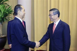 Le président Trân Dai Quang reçoit le président de la Cour populaire suprême de Chine
