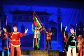 Une representation du théâtre populaire.(Source : VNA)