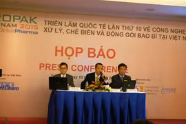 Conférence de presse sur la 10e ProPak Vietnam, tenue le 10 mars à Hô Chi Minh-Ville. Source: VNA