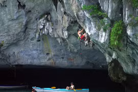 Jean Verly, le "spider man" des falaises vietnamiennes. (Source: Internet)
