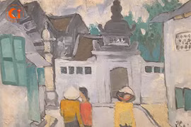 Une oeuvre de Bùi Xuân Phái. (Source : VNA)