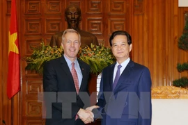 Le PM Nguyen Tan Dung et le nouvel ambassadeur des Etats-Unis. (Source: VNA)