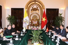 La 5e réunion du Groupe de travail mixte Vietnam-Vatican ont eu lieu les 10 et 11 septembre à Hanoi. (Source : VNA)