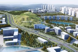 La maquette du futur "Silicon Valley" de Dà Nang. Photo : CTV/AVI