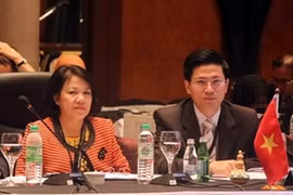 La délégation vietnamienne à la 35e conférence des ministres de l'Agriculture et de la Sylviculture de l'ASEAN. Photo : VNA