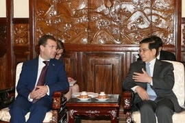 Entretien entre Nguyen Minh Triet et Dmitri Medvedev 