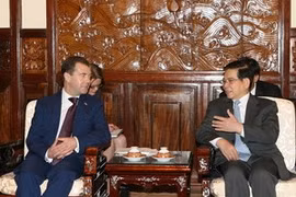 Entretien entre Nguyen Minh Triet et Dmitri Medvedev 