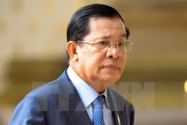 Le Premier ministre cambodgien également vice-président du CPP, Hun Sen. (Photo: AFP/VNA)