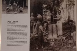 Le vernissage de l'exposition "Ke cho-Pho co" (Citadins - Vieux quartier) a eu lieu le week-end dernier au 50, rue Dao Duy Tu, Hanoi. Photo : internet