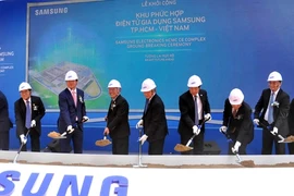 Cérémonie de mise en chantier du Samsung CE Complex, le 19 mai à Hô Chi Minh-Ville. Source: VNA