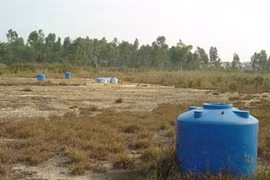 Les terrains contaminés de l'aéroport de Da Nang (Source: laodong.com.vn)