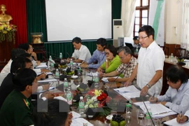 Le vice-Premier ministre et ministre des Affaires étrangères, Pham Binh Minh, a eu, le 9 mars, une séance de travail avec les responsables de la province de Dak Lak (Hauts Plateaux du Centre). (Source : VNA)