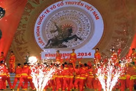 Clôture du festival international des arts martiaux traditionnels du Vietnam. Photo : Net