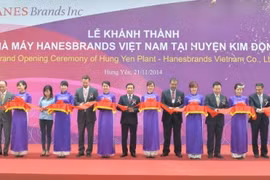 Cérémonie d'inauguration de l'usine de Hanesbrands Vietnam à Hung Yên.