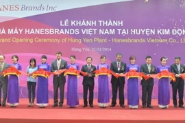 Cérémonie d'inauguration de l'usine de Hanesbrands Vietnam à Hung Yên.