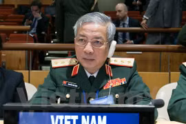 Le général de corps d'armée Nguyen Chi Vinh à la conférence de maintien de la paix de l'ONU.