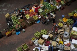 Un coin du marché Hom à Hanoi. Photo: Bloomberg