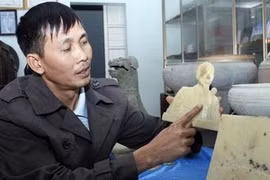 Un tambour à l'effigie du président Ho Chi Minh