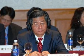 Le ministre vietnamien du Plan et de l'Investissement, Bui Quang Vinh à l'issue de la CG 2012. (Photo: Danh Lam/AVI)