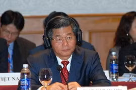Le ministre vietnamien du Plan et de l'Investissement, Bui Quang Vinh à l'issue de la CG 2012. (Photo: Danh Lam/AVI)