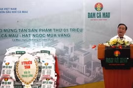 Le vice-Premier ministre Hoang Trung Hai prend la parole lors de la cérémonie. (Source: VNA)